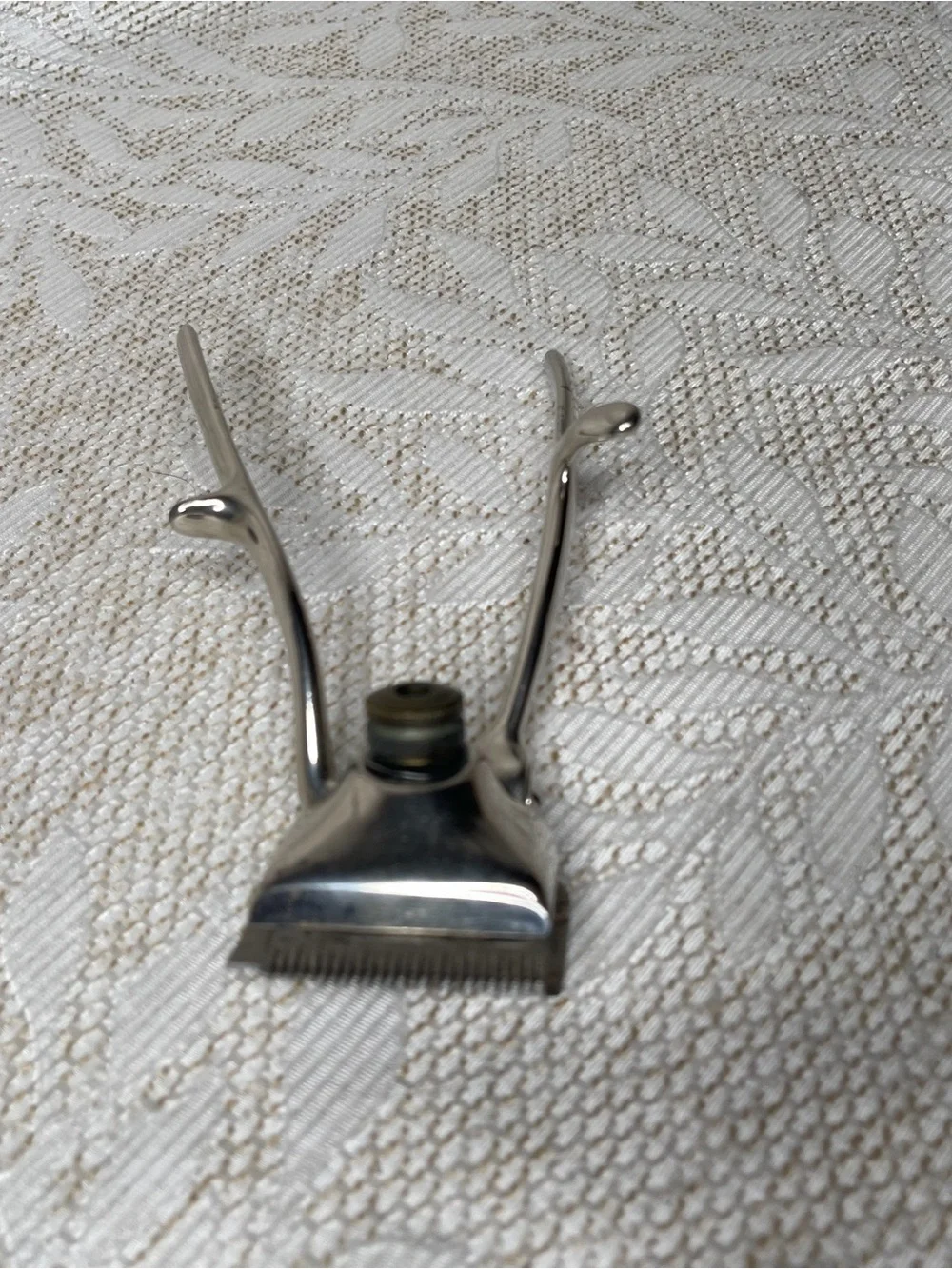 Vintage Chrome Handheld Hair Clipper - Silver